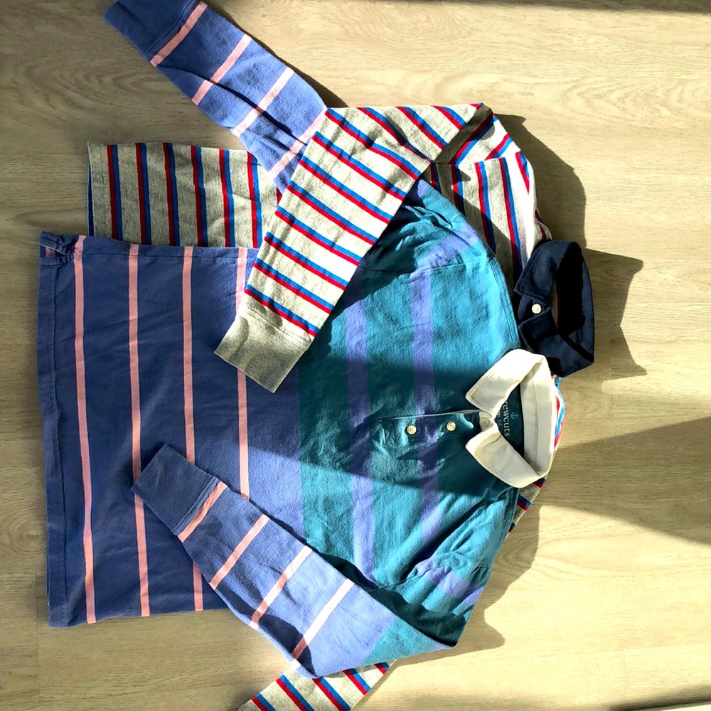 2 J Crew Boys Long Sleeve Jersey Rugby size 14